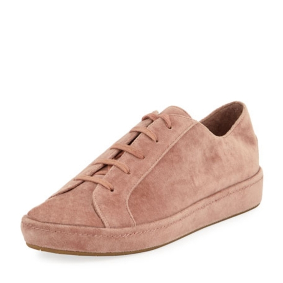 Joie ‘Daryl’ millennial pink velvet sneaker size 6 - Picture 13 of 13